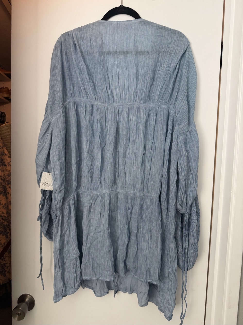 Free People Light Blue Gauze Swim Coverup - Picture 7 of 11
